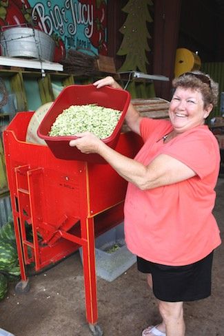 Pea sheller